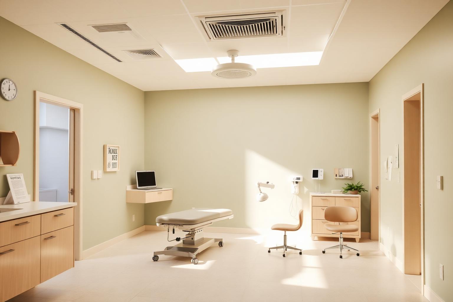 Clínica médica moderna com tecnologia e atendimento premium